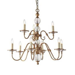 Tilburg 9 Antyczny mosiądz CA20P9B Zwis Interiors