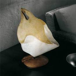 Sillux FIRENZE LT 1/212 bursztynowy/miedziany 38 cm Lampa Nocna