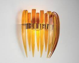 Leucos DRACENA P60 Lampa Ścienna bursztynowa