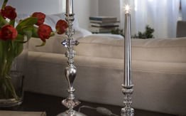 Chic TL1P srebrna Lampa Nocna 40 cm Masiero