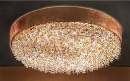 Plafon MASIERO Ola Ola PL6 40 w kolorze miedzi