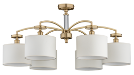 Lampa sufitowa Kutek Rossano ROS-PL-6 (P/A) Patyna