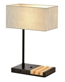 Lampka nocna z wyjściem USB czarna Dann Lux Design HIC BK-T DLD5296
