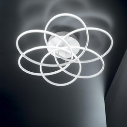 Ideal Lux Karol PL D76 Plafoniera nowoczesna LED w kolorze biały