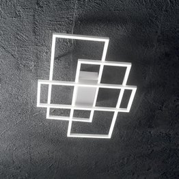 Ideal Lux Frame-1 PL Plafoniera LED do salonu w kolorze białym