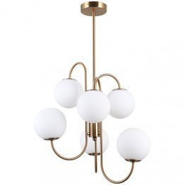 Nowoczesna Lampa wisząca Italux Gela białe kule