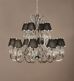 Żyrandol Oksana nickel 12lt 63507