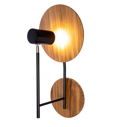 Lampka ścienna loftowa Accord Lighting Dot QN-DOT-WB1-TEAK