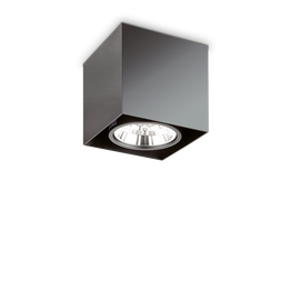 Plafon Ideal Lux Mood Pl1 D15 Square Nero 243931