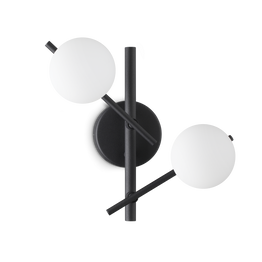 Oprawa Ścienna Ideal Lux Atlas Ap2 Nero 365077