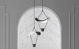 Żyrandol Masiero Vollee S1P up czarny