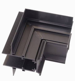 Maxlight Magnetic MT0009 Kątownik czarny do użycia przy uskoku na suficie