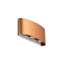 Lampa ścienna zewnętrzna złota Azzardo Ginna 3 IP54 AZ3485