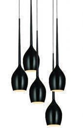 AZzardo IZZA 5 AZ0312 czarna Lampa Wisząca