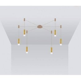 Żyrandol Złoty Azzardo Ziko AZ3460+6xAZ3115+6xAZ3554