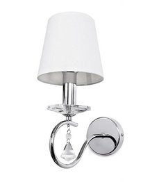 Lampa ścienna Berella Light Faroso chrom/biały BL0300