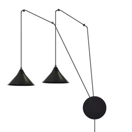 ABRAMO 2 BLACK lampa wisząca czarny (160/2) - Emibig