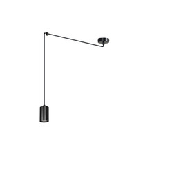 TRAKER 1 BL/BLACK lampa wisząca czarny (524/1) - Emibig