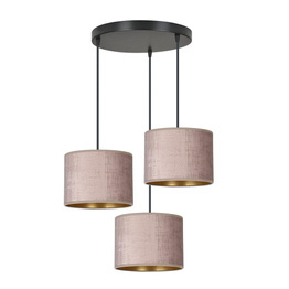 HILDE 3 BL PREMIUM ROSE lampa wisząca czarny (1053/3PREM) - Emibig