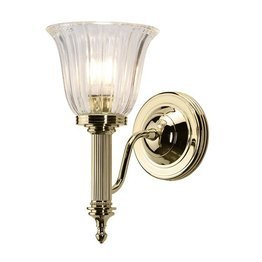 Lampa ścienna do wilgotnego pomieszczenia Elstead Lighting Carroll BATH-CARROLL1-PB IP44