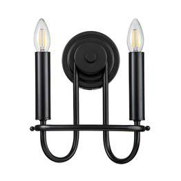 Elstead Lighting Capitol KL-CAPITOL-HILL2-BLK Kinkiet