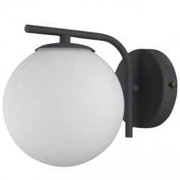 Nowoczesna Lampa ścienna Italux Raddi WL-5510-1-BK biała kula