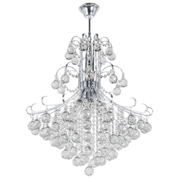 Elem Barcelona 6245/6 8C chrom Żyrandol kryształowy