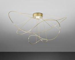 AXO Light Plafon Hoops PL 3 złoty LED