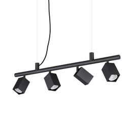 Lampa Wisząca Ideal Lux Dynamite Sp4 Square Nero 371382