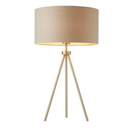 Lampka stojąca Endon Tri nikiel/szary 66986