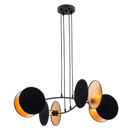 Żyrandol Emibig Motif 4 Black/Gold (1325/4)