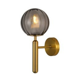 Italux Ravena WL-2324-1 BRO+SG Lampa ścienna Mosiądz