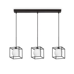 Zwis Ideal Lux Lingotto Sp3 Single Nero 327846