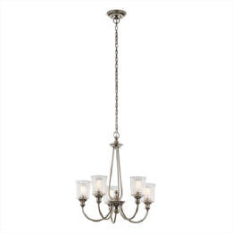 Zwis Elstead Lighting Waverly KL-WAVERLY5-CLP Nikiel