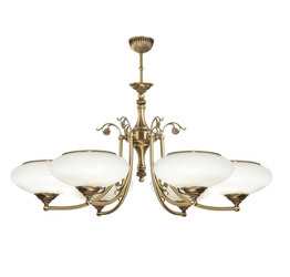 Żyrandol Kutek Casamia Klosz CAS-ZW-6(P) Patyna