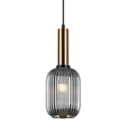 Lampa wisząca Italux Antiola mosiądz PND-5588-1M-BRO+SG