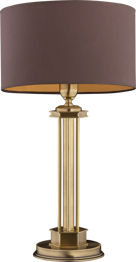 Lampka do gabinetu Kutek Decor DEC-LG-1(P/A) Patyna