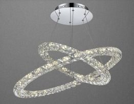 Lampa Wisząca Globo Lighting Marilyn 67038-64 Owalna Krzyształowa