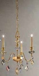 Chic 3 złoty Żyrandol Masiero