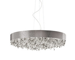 Żyrandol Włoski MASIERO Ola S6 90 srebrny