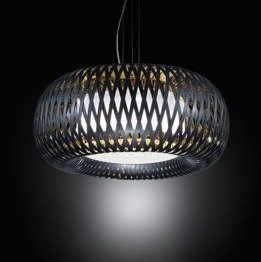 Slamp Kalatos Czarno/Złoty Żyrandol