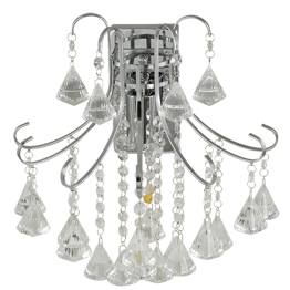Elem Barcelona 6248/1 8C chrom Lampa Ścienna kryształowa