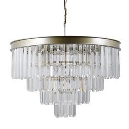 Kryształowy Zwis Ø56cm PND-44372-8-CHMP-GLD Italux Verdes
