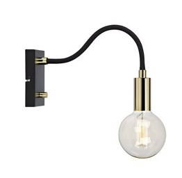 Markslojd Lampa ścienna RAW Czarny/Złoty 106988