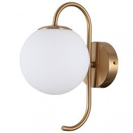 Nowoczesna Lampa ścienna Italux Gela biała kula