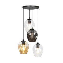 ISTAR 4 BL PREMIUM MIX lampa wisząca czarny (682/4PREM) - Emibig