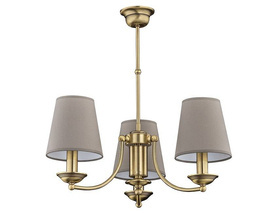 Żyrandol Kutek N Abażur N-ZW-3(P/A) Patyna