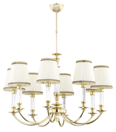 Żyrandol Kutek Napoli NAP-ZW-8(Z/A) Złoty
