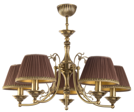 Stylowy Żyrandol Kutek Casamia CAS-ZW-5(P/A) Patyna