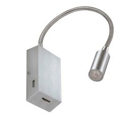 Lampa ścienna Novolux Exo Leiden 517E-L0103B-35 + 2x USB